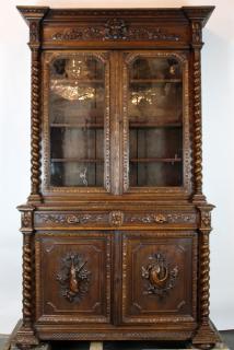 Appraisal: French Louis XIII buffet in oak with hunt theme carvings