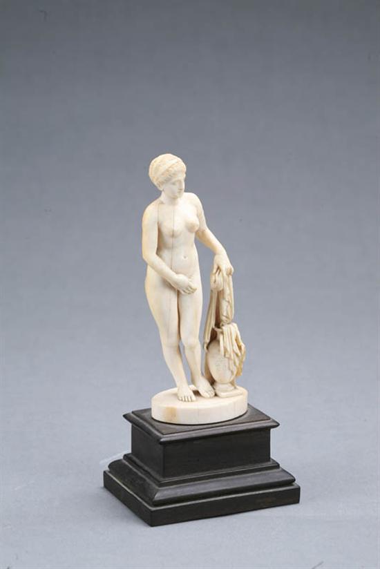 Appraisal: IVORY VENUS European th century Nude figure of the goddess