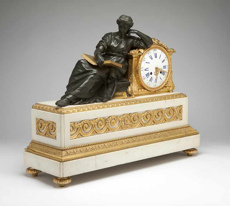 Appraisal: A Napoleon III gilt and patinated bronze and white marble