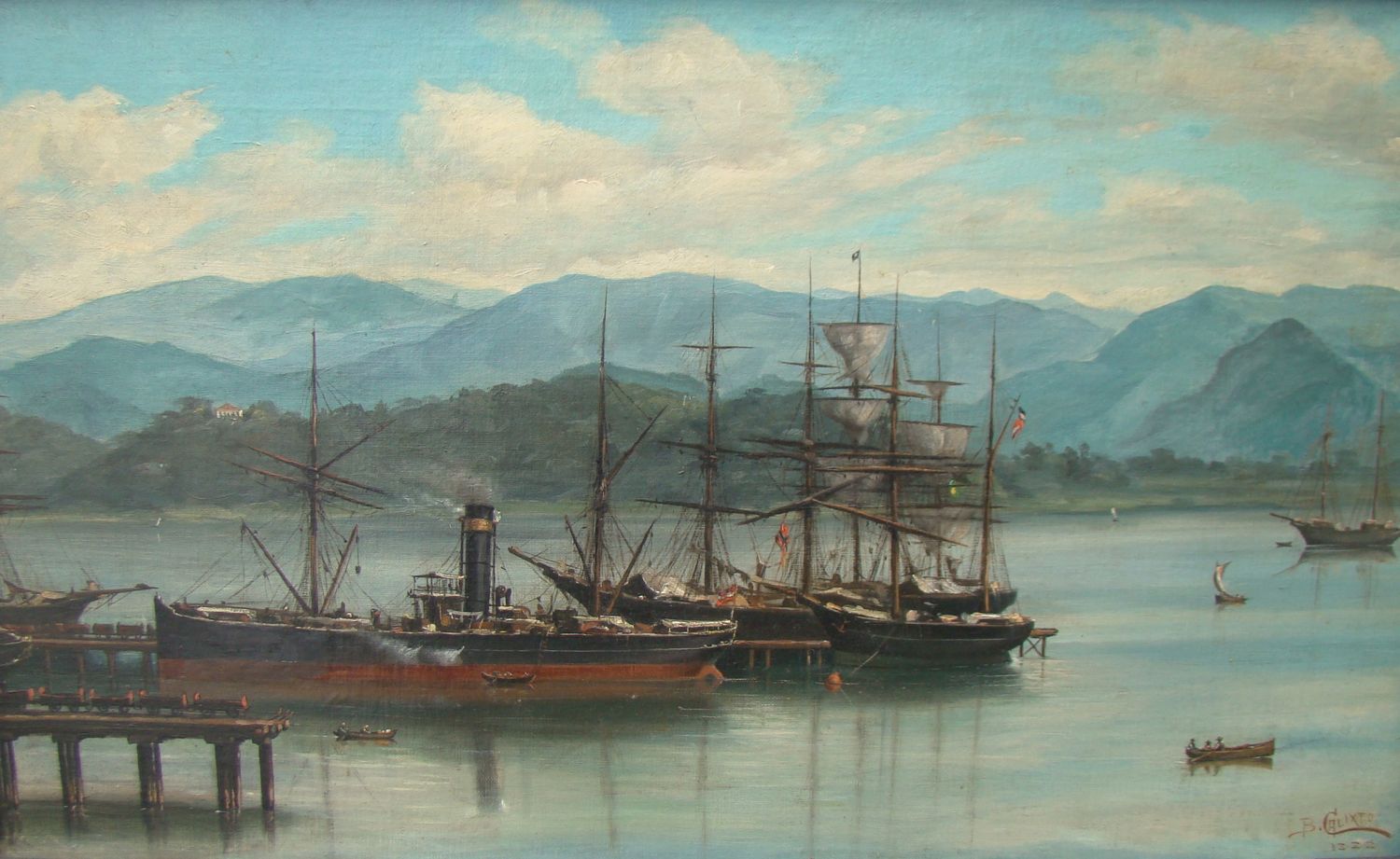 Appraisal: BENEDITO CALIXTO DE JESUSBrazilian - Harbor scene Signed lower right