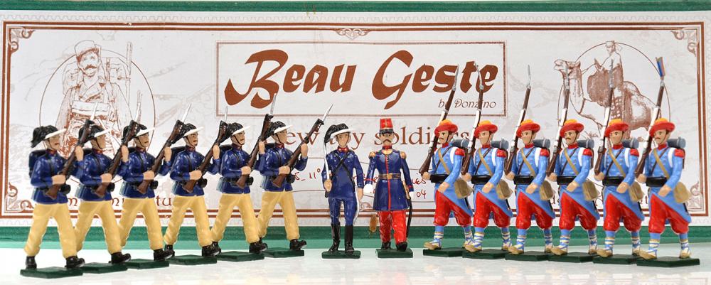 Appraisal: TWO BEAU GESTE ARGENTINA BOXED SETS OF TOY SOLDIERS INCLUDING