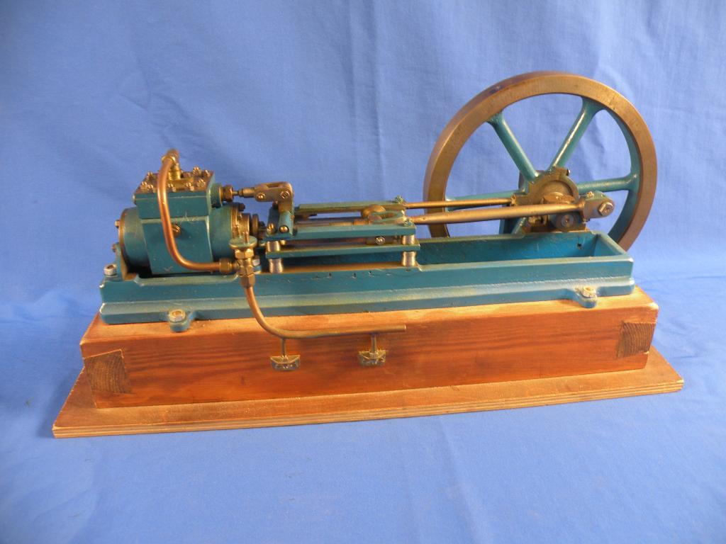 Appraisal: A scratch built mill engine part painted in pale blue