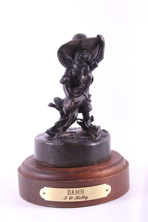 Appraisal: Bronze Sculpture by J P Kelley Damn For your bidding