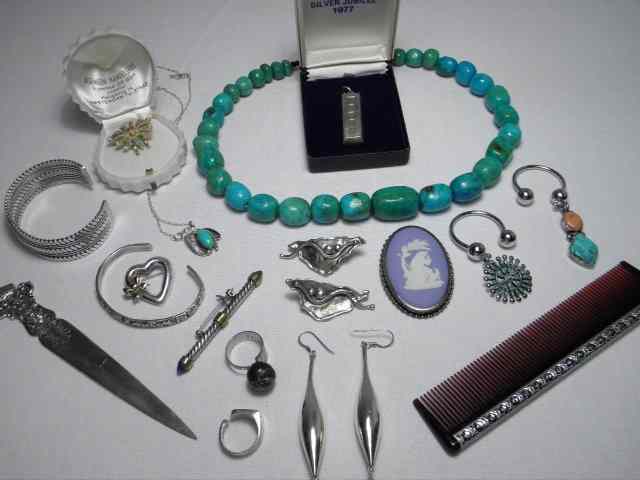 Appraisal: Group of assorted sterling silver and other jewelry including Tiffany