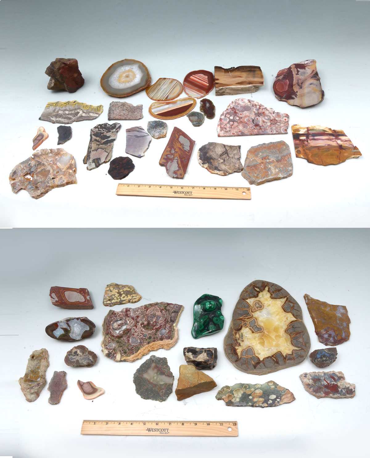 Appraisal: PC ROCK AND MINERAL COLLECTION Comprising specimens of rocks minerals