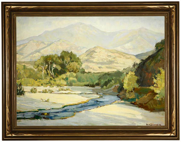 Appraisal: Fritz Kocher - Fritz Kocher - Los Angeles CA River