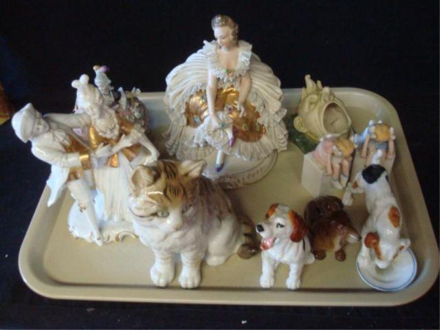 Appraisal: Tray Lot of Assorted Porcelains From a New Rochelle estate