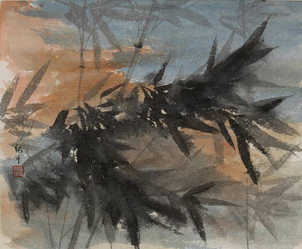 Appraisal: Wang Jiqian C C Wang - Bamboo Ink and color