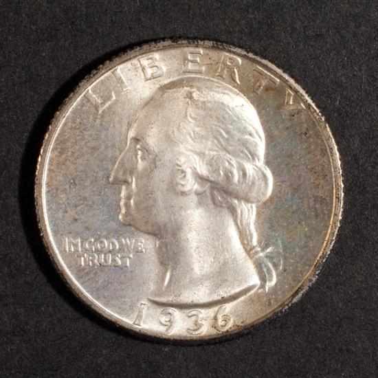 Appraisal: United States Washington type silver quarter dollar -D MS- Estimate