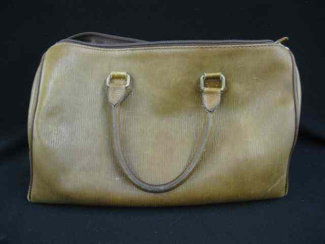 Appraisal: Italian Leather Handbag signed with change purse