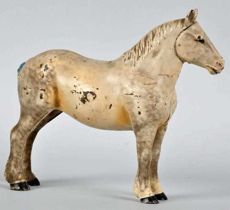 Appraisal: Cast Iron Percheron Doorstop Description Hubley Full-figure Condition Very Good