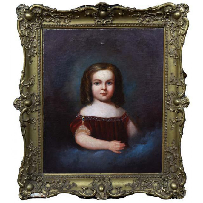 Appraisal: J M Macdowell Posthumous Portrait of a Young Girl oil