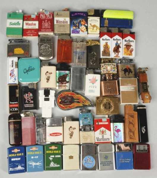 Appraisal: Lot of Approximately Assorted Lighters Condition Good Size Largest -