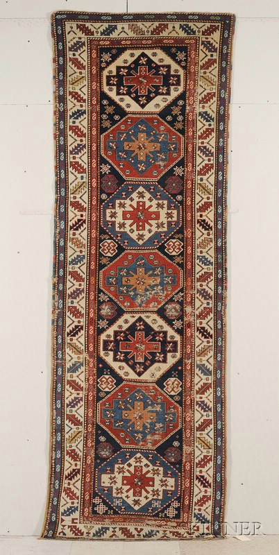 Appraisal: Shirvan Long Rug East Caucasus last quarter th century some