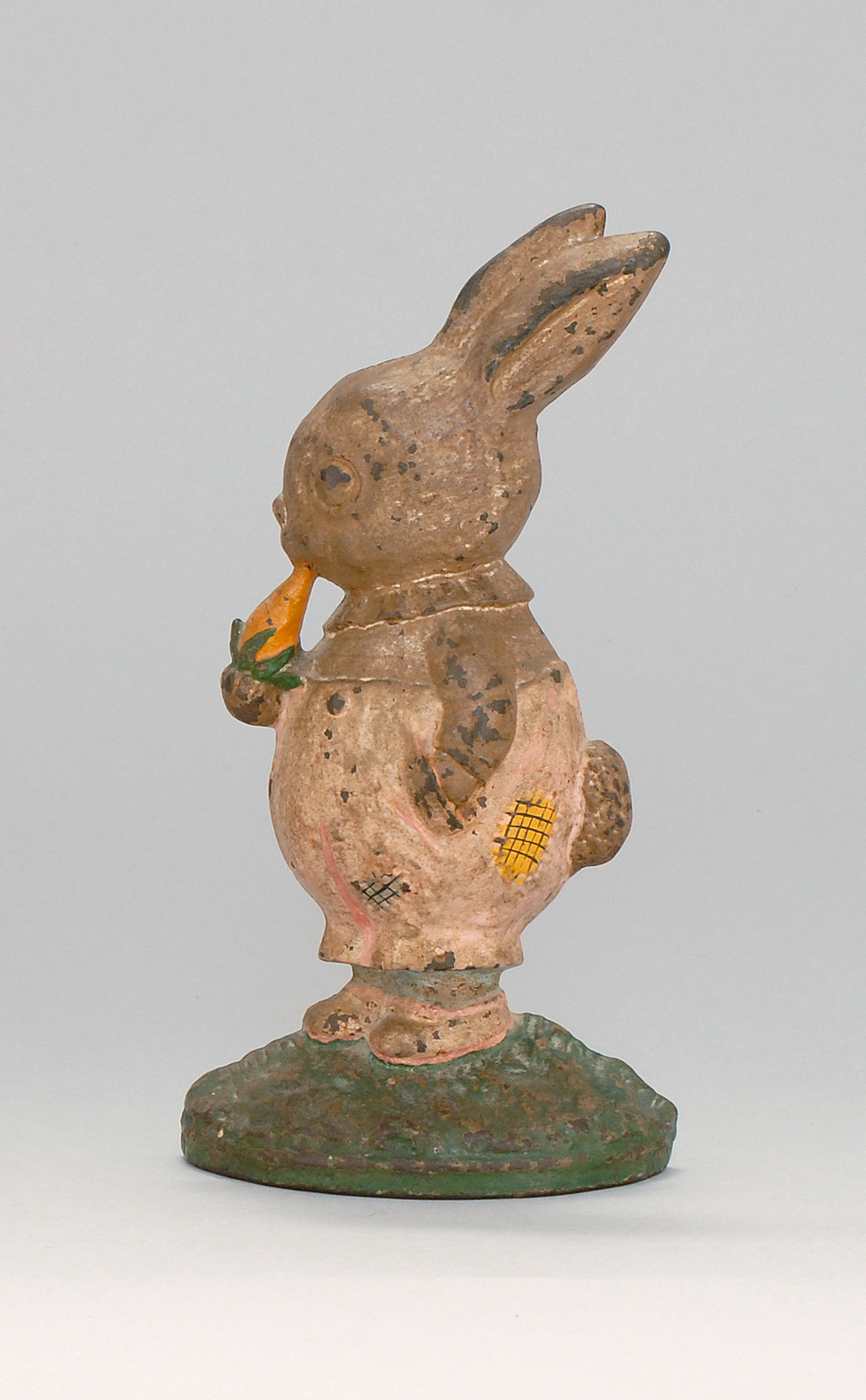 Appraisal: CAST IRON PETER RABBIT DOORSTOP Circa Original paint with wear