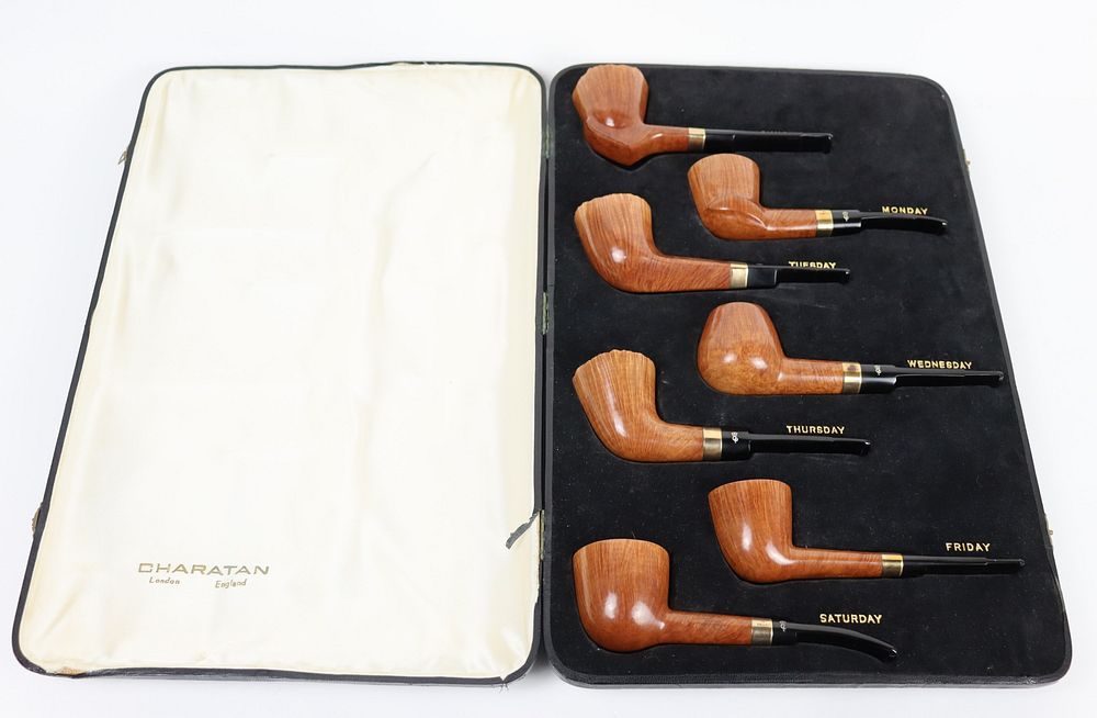 Appraisal: Charatan Crown Achievement Pipe Set Cased Charatan London England Pipe