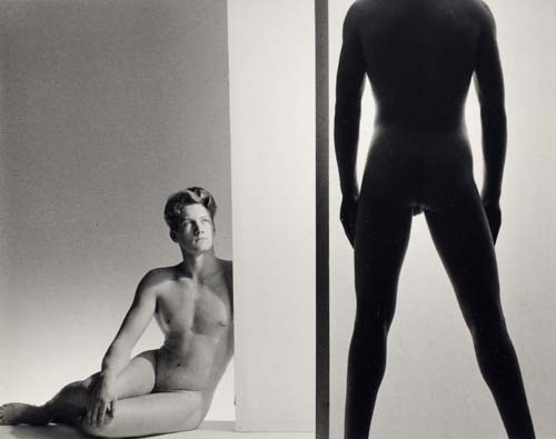 Appraisal: LYNES GEORGE PLATT - Untitled composition Silver contact print x