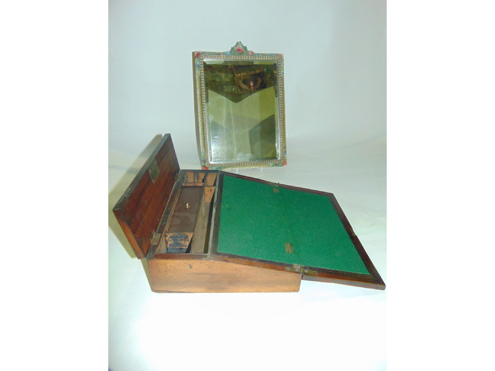 Appraisal: A good quality small th century portable writing slope the