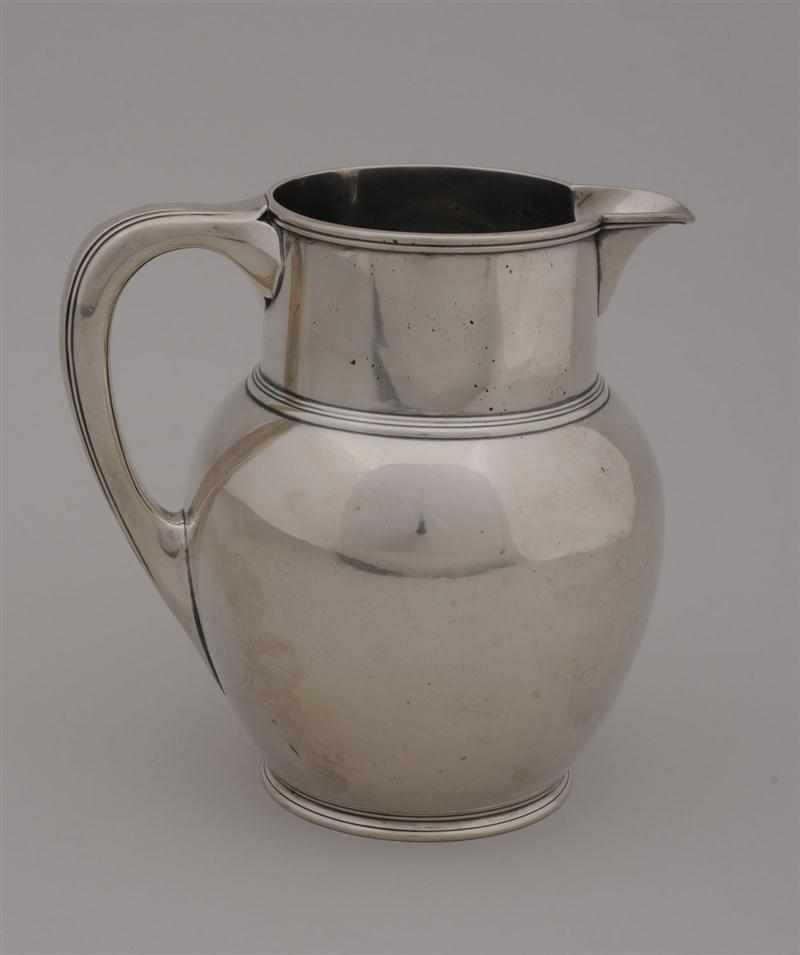 Appraisal: TIFFANY CO CRESTED SILVER FIVE-PINT WATER PITCHER - - the