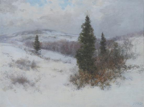 Appraisal: HORACE GILES American b WINTER IN THE BERKSHIRES signed lower