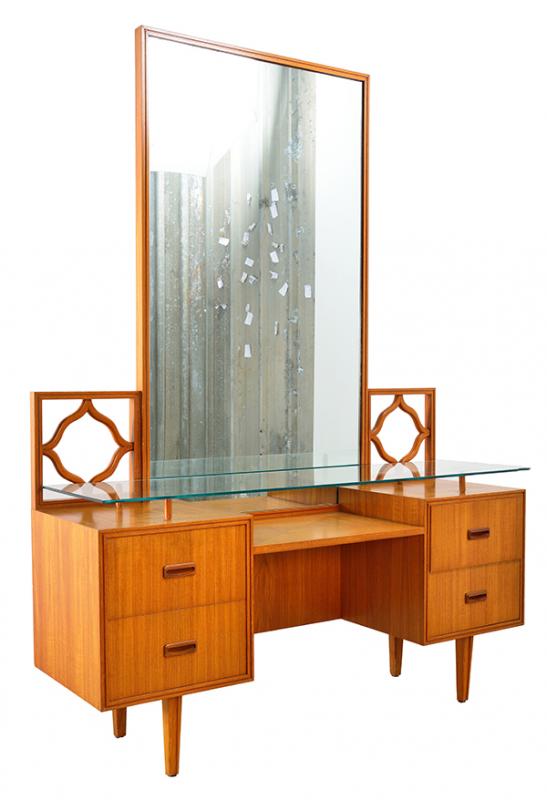 Appraisal: ROSANDO BROS AUSTRALIAN MIRRORED DRESSER C s attached mirror and