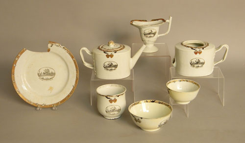 Appraisal: Chinese export porcelain tea service early th c each piece