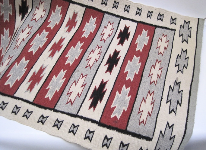 Appraisal: A NATIVE AMERICAN INDIAN HAND WOVEN MAT attributed to the