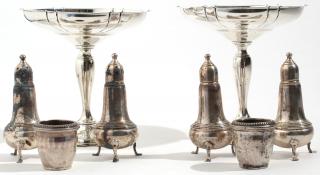 Appraisal: Assorted Weighted Sterling Silver Table Articles Including Whiting all marked