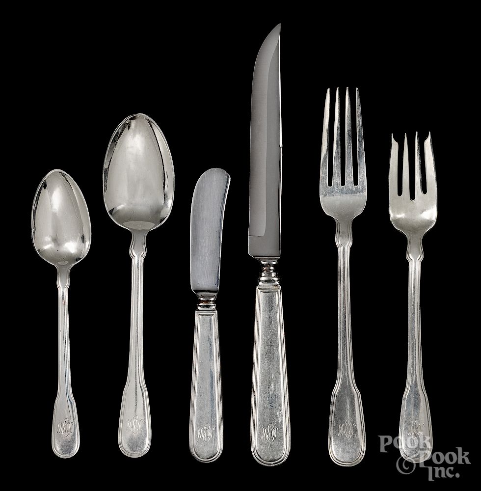 Appraisal: Tiffany Co sterling silver flatware service Exclusive on Bidsquare Tiffany