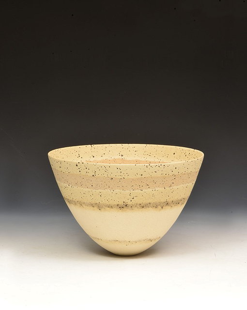 Appraisal: Jennifer Lee British b Bowl pale cream with ochre and