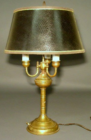 Appraisal: Brass table lamp h