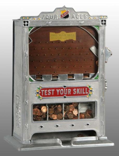 Appraisal: Cast Aluminum RMC Four Aces Trade Simulator Description Working Restored