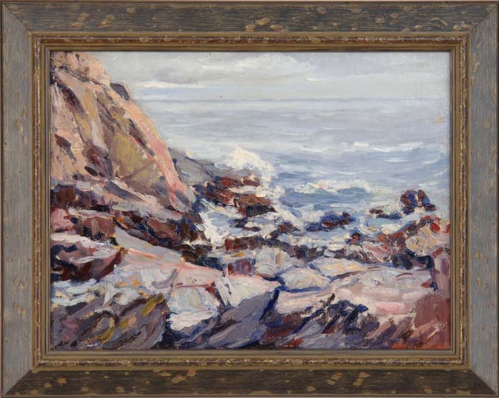 Appraisal: ABRAHAM JACOB BOGDANOVE American - LOBSTER COVE MONHEGAN Fine oil