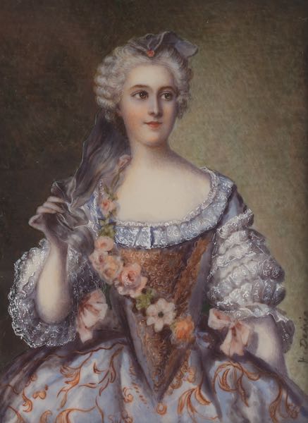 Appraisal: FRENCH MINIATURE PORTRAIT OF MADAME SOPHIE OF FRANCE AFTER JEAN-MARC