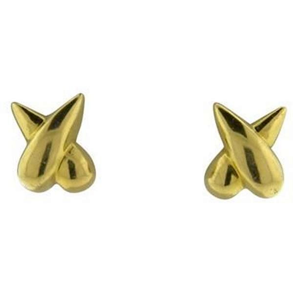 Appraisal: Tiffany Co k Gold X Earrings METAL k gold MEASUREMENTS