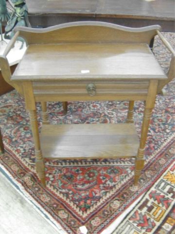 Appraisal: OAK WASHSTAND