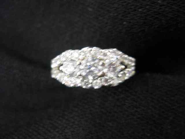 Appraisal: Diamond Ring round diamond totaling carat k white gold with