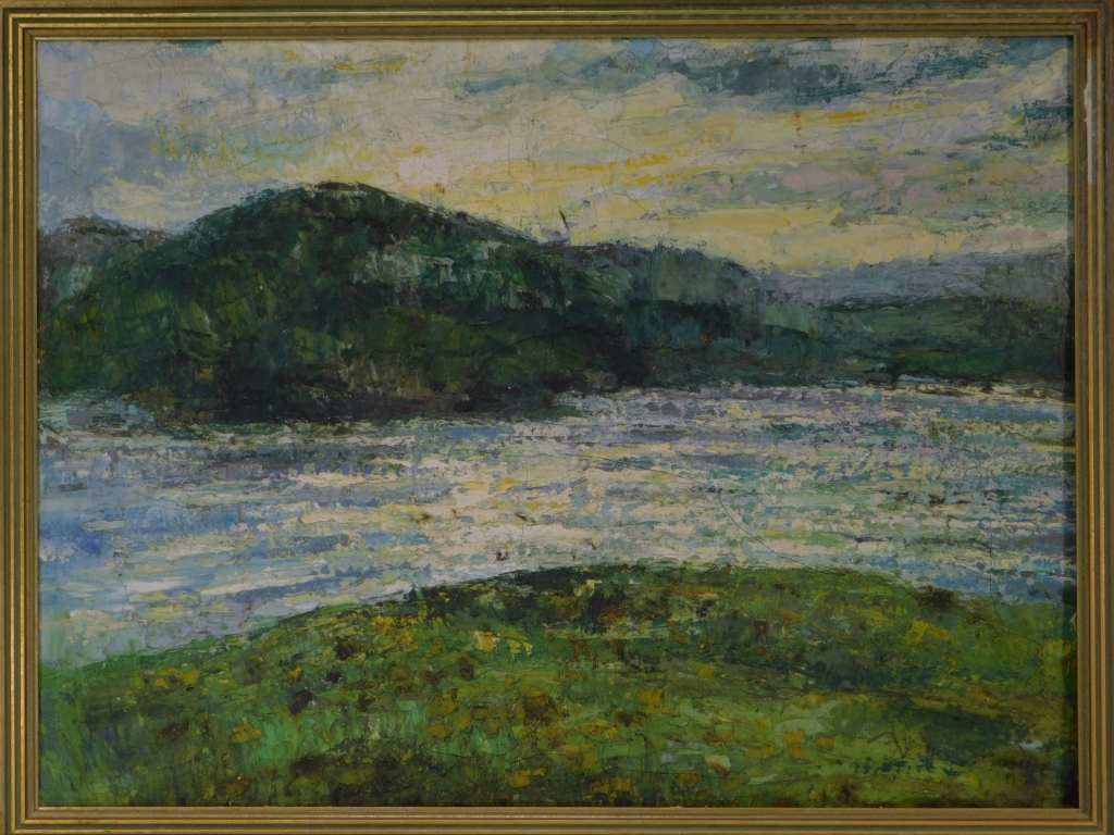 Appraisal: MARGARET CRENSON IMPRESSIONIST LANDSCAPE PAINTING Margaret CrensonNew York - Impressionist