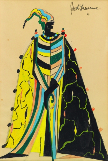 Appraisal: JACOB LAWRENCE - Artists and Models Ball Gouache on wove