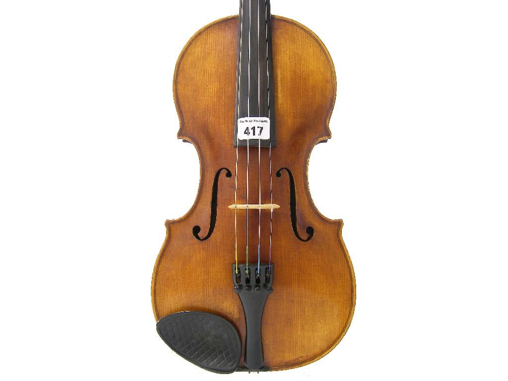 Appraisal: Violin labelled Carlo Ferdinando Landolfi Milano cm