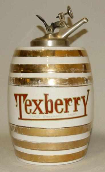 Appraisal: Ceramic Texberry Syrup Dispenser Circa Includes pump not original to