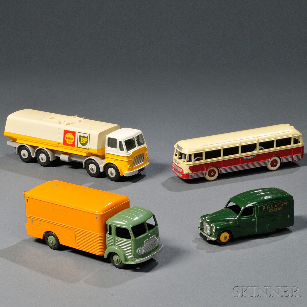 Appraisal: Four Meccano Dinky Toys Die-cast Metal Vehicles including Austin Van