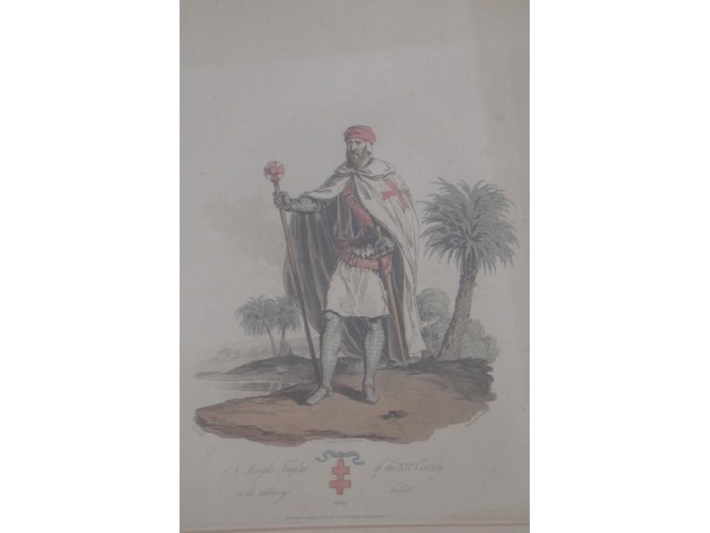 Appraisal: An early thC aquatint by Marvell depicting a knight templar