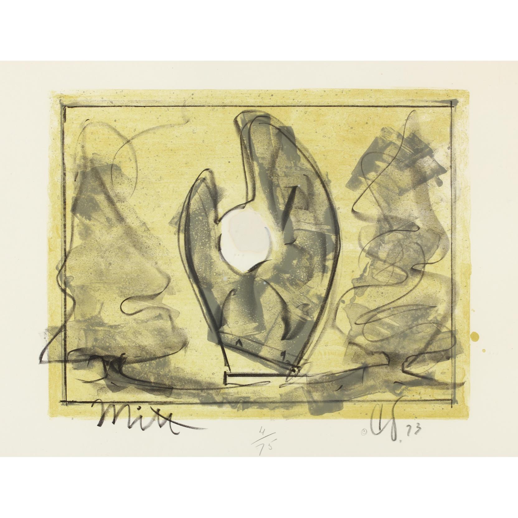 Appraisal: Claes Oldenburg Am b Standing Mitt with Ball color lithograph