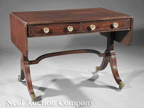 Appraisal: A Very Fine George III Carved Mahogany Sofa Table c