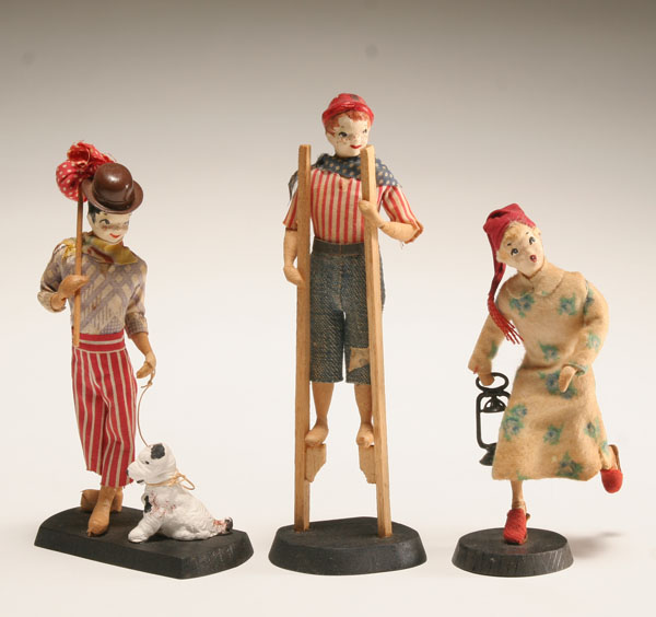 Appraisal: Bernard Ravca -Paris-New York- original hand made paper mache dolls