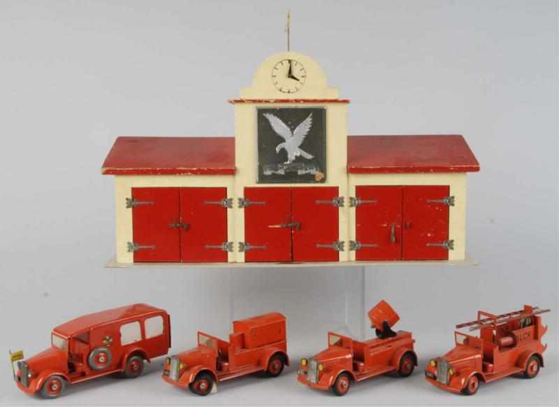 Appraisal: Lot of Scarce Tekno Garage Set with Vehicles Description Made