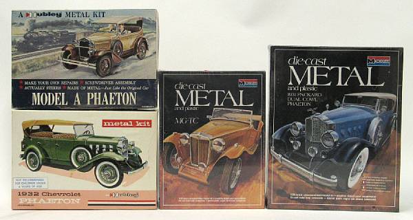 Appraisal: Metal model kits Lot includes assorted metal kits by Monogram