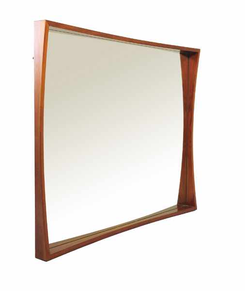 Appraisal: A WALL MIRROR c wood mirrored glass w h cm