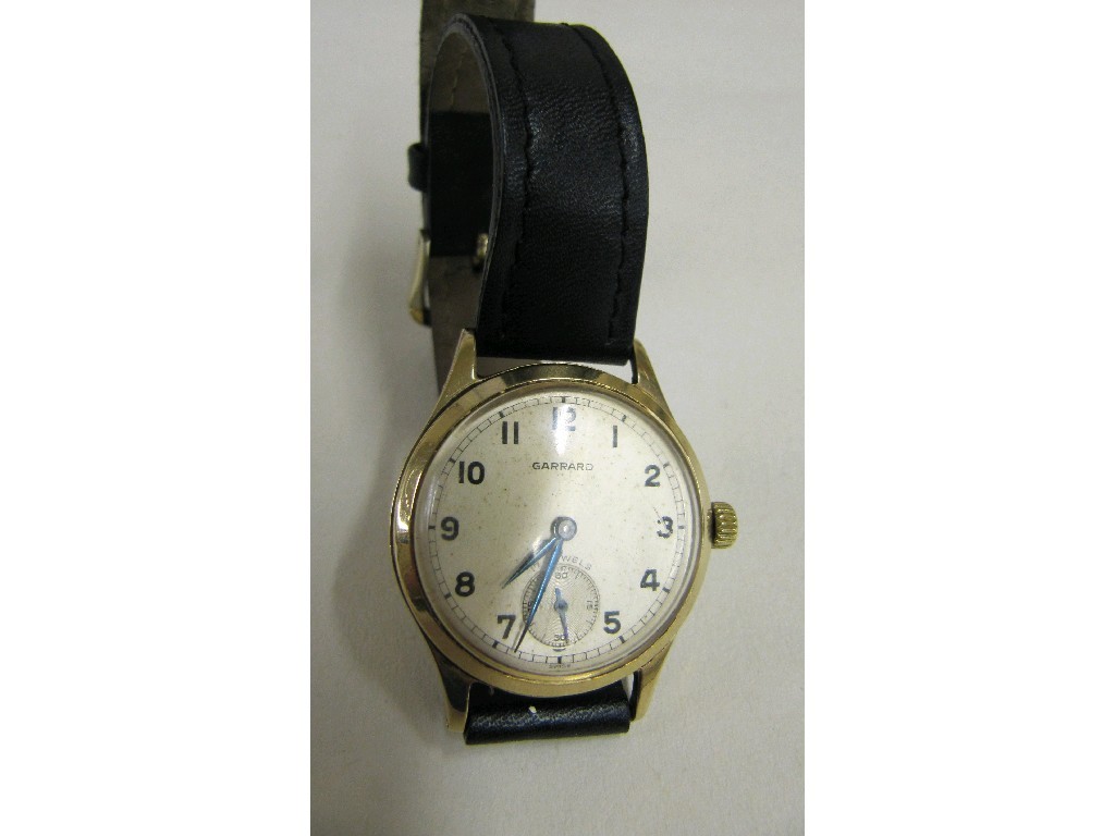 Appraisal: Gents ct gold cased Garrard wrist watch Circa